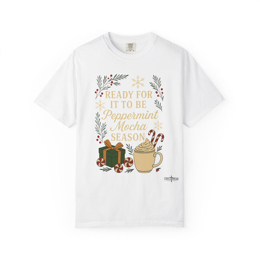 Christmas Peppermint Mocha Comfort Colors T-shirt
