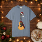 Christmas Acoustic Guitar Comfort Colors Shirt
