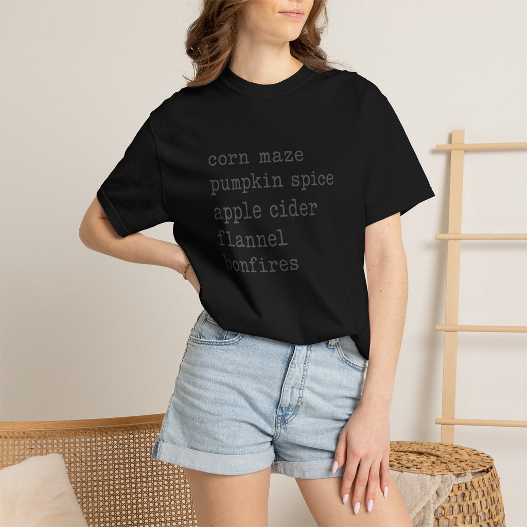 Fall List Comfort Colors Shirt