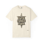 Faith Family Farm T-Shirt — Rustic Farmhouse Graphic Tee