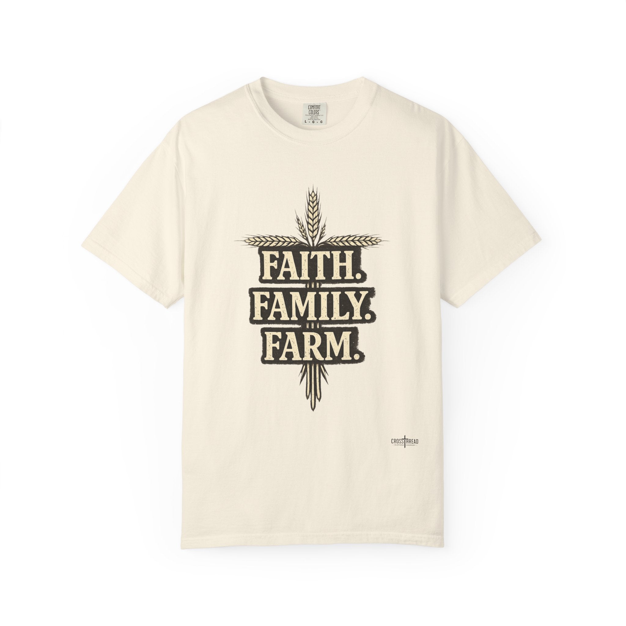 Faith Family Farm T-Shirt — Rustic Farmhouse Graphic Tee