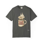 Coffee Mug Graphic T-Shirt — "Caffeine & Cetane" Vintage Coffee Design