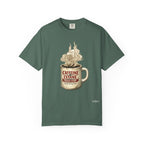 Coffee Mug Graphic T-Shirt — "Caffeine & Cetane" Vintage Coffee Design