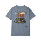 Blue Collar Dad T-Shirt — Vintage Work Gloves and Boots Design