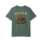 Blue Collar Dad T-Shirt — Vintage Work Gloves and Boots Design