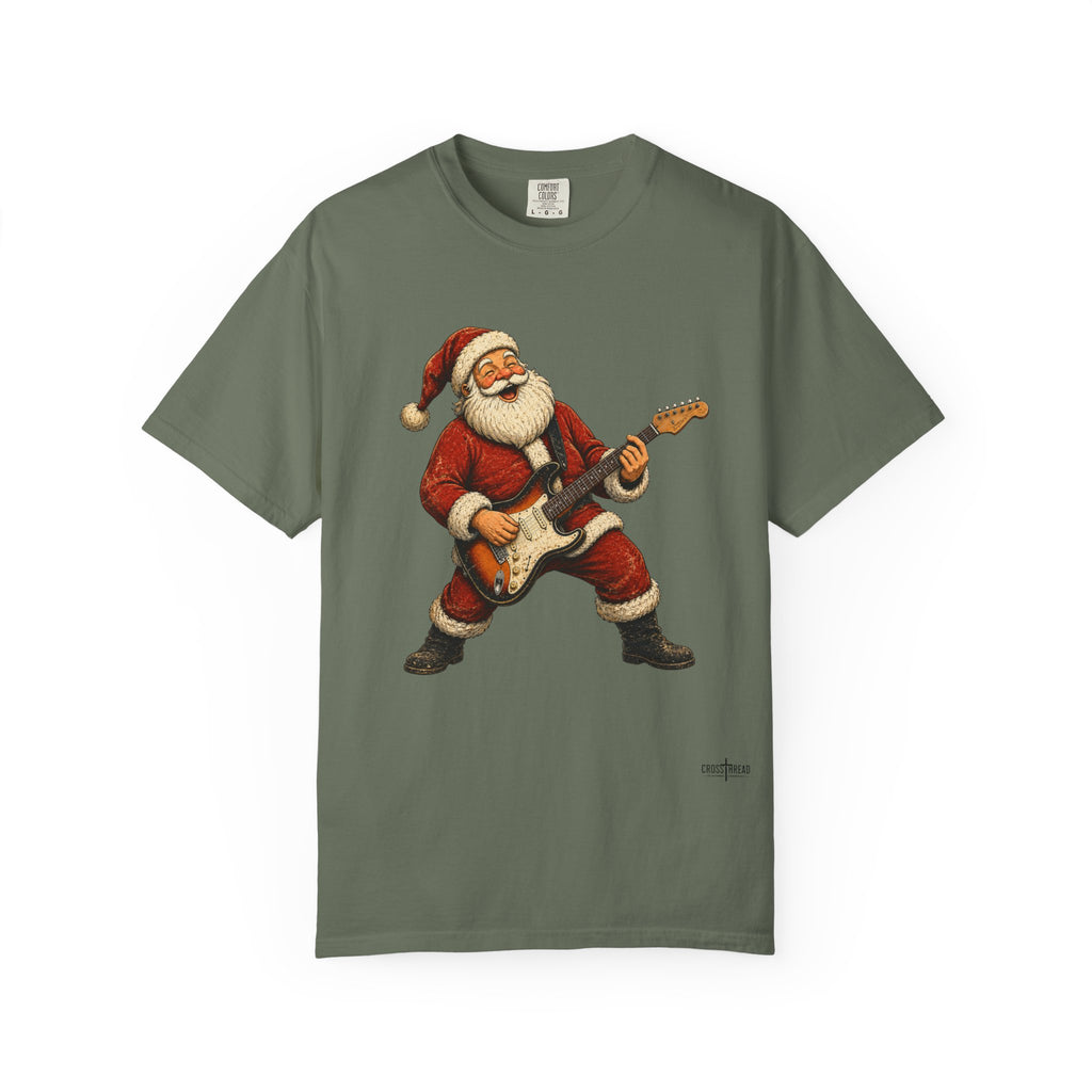 Santa S-Style Guitar Comfort Colors Shirt