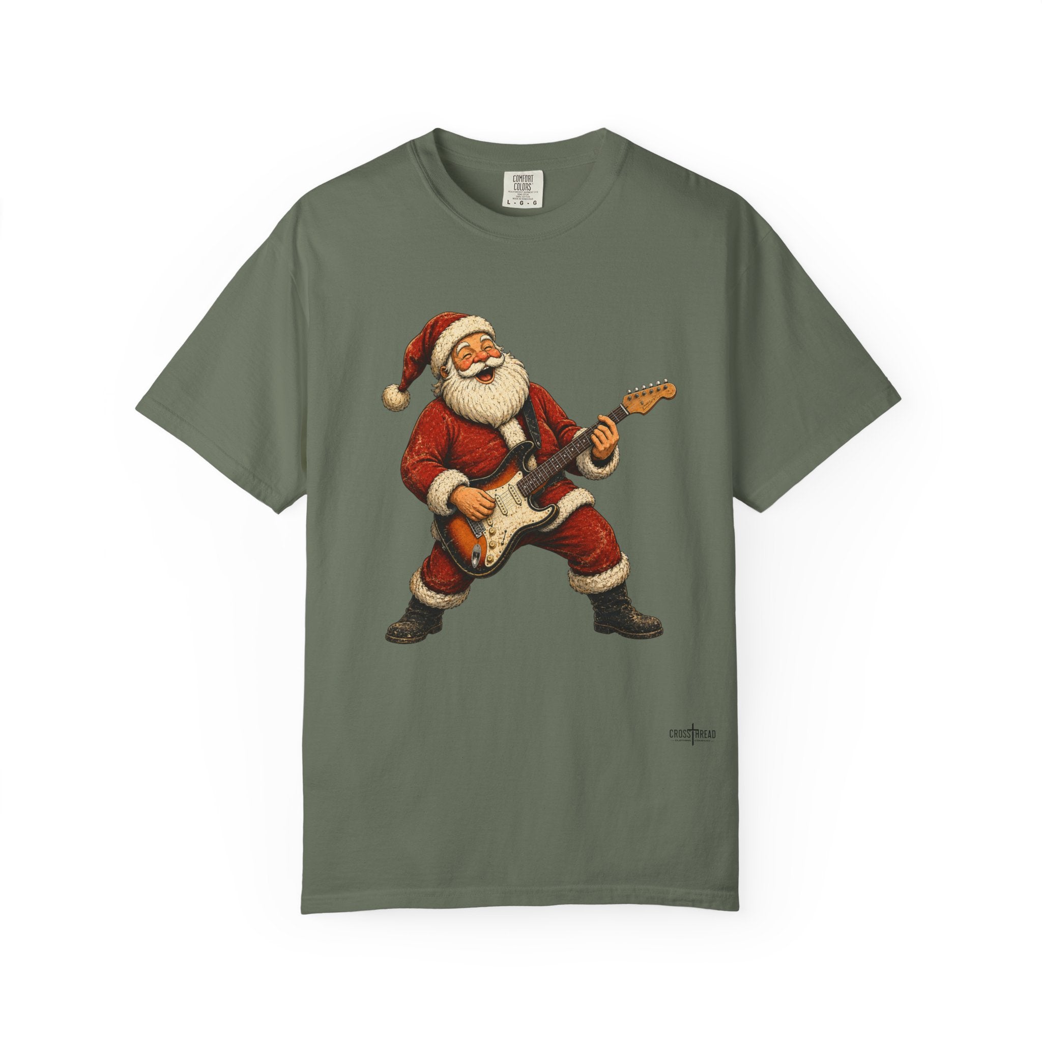 Santa S-Style Guitar Comfort Colors Shirt