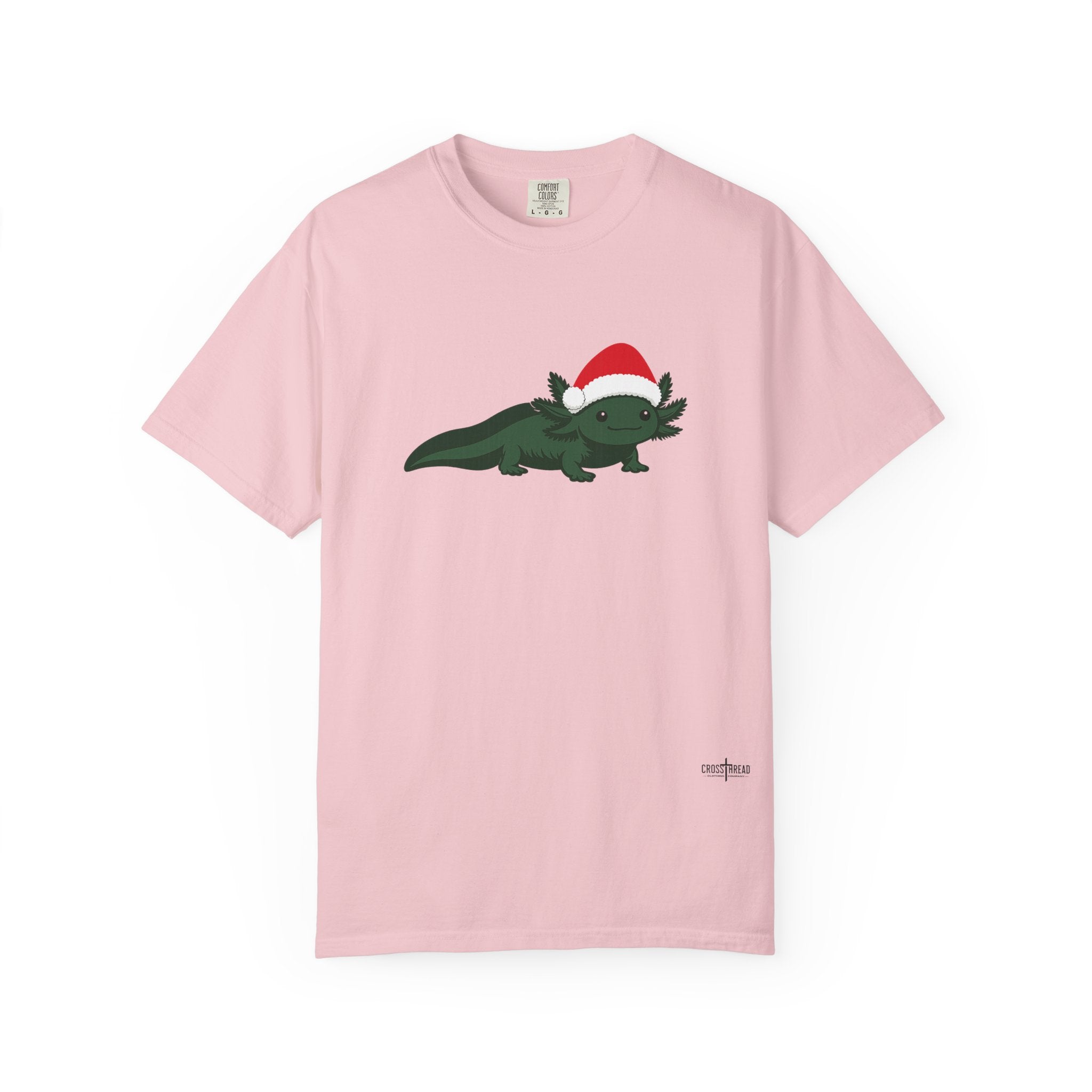 Axolotl Santa Hat Comfort Colors Shirt