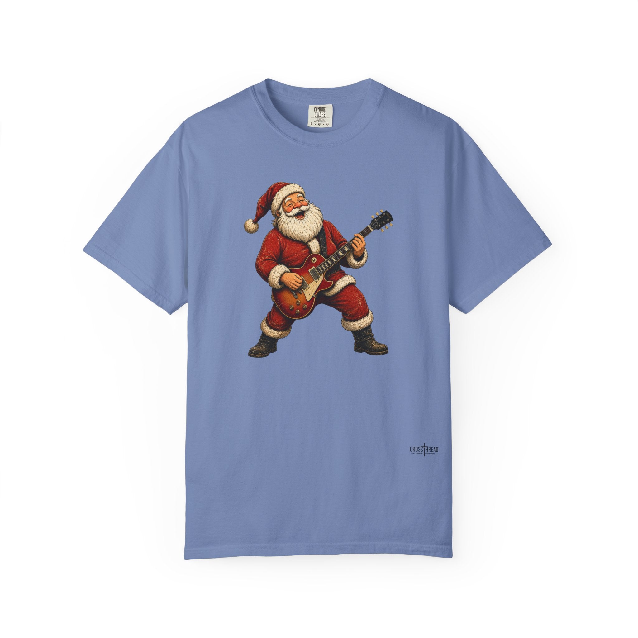 Santa LP-Style Guitar Comfort Colors Shirt
