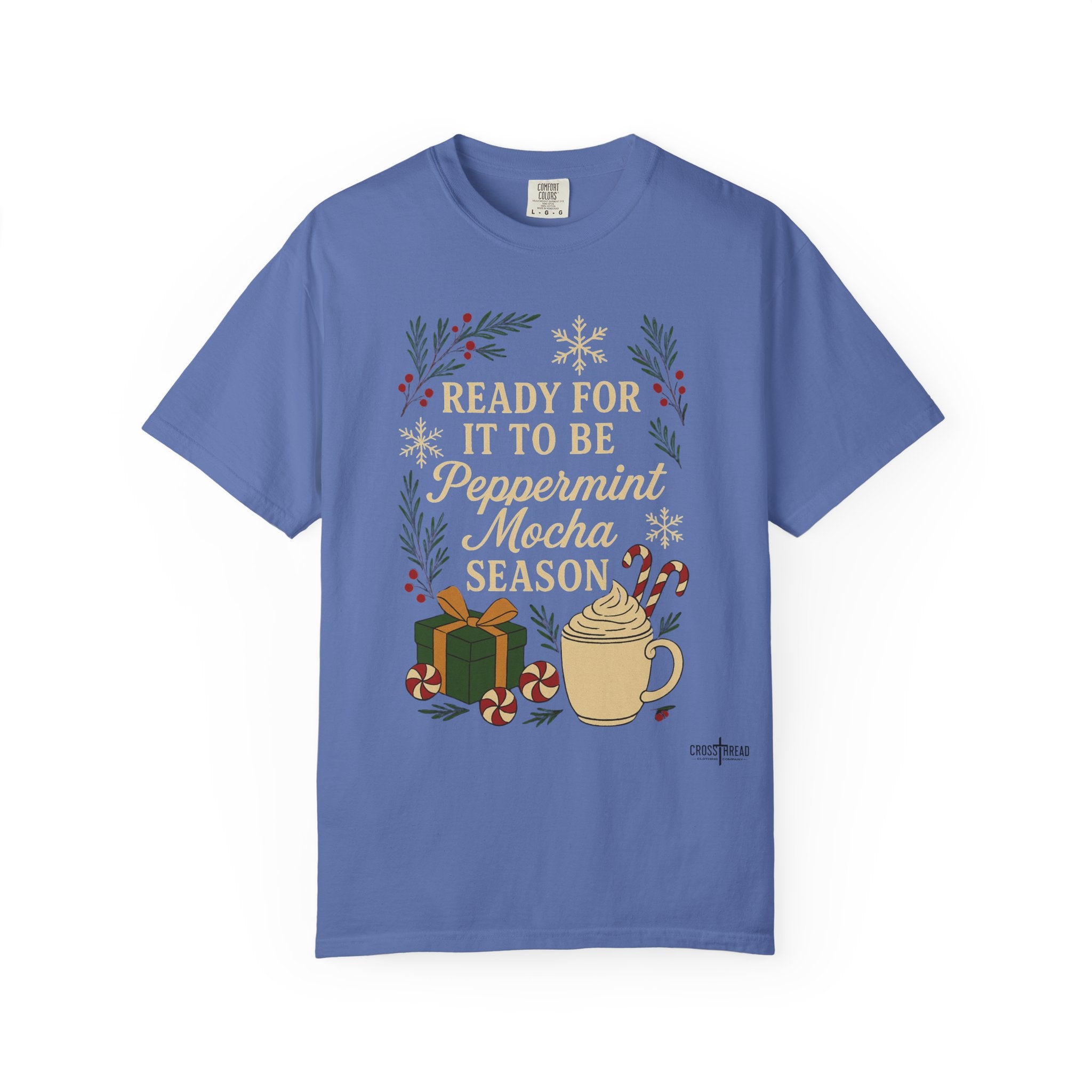 Christmas Peppermint Mocha Comfort Colors T-shirt