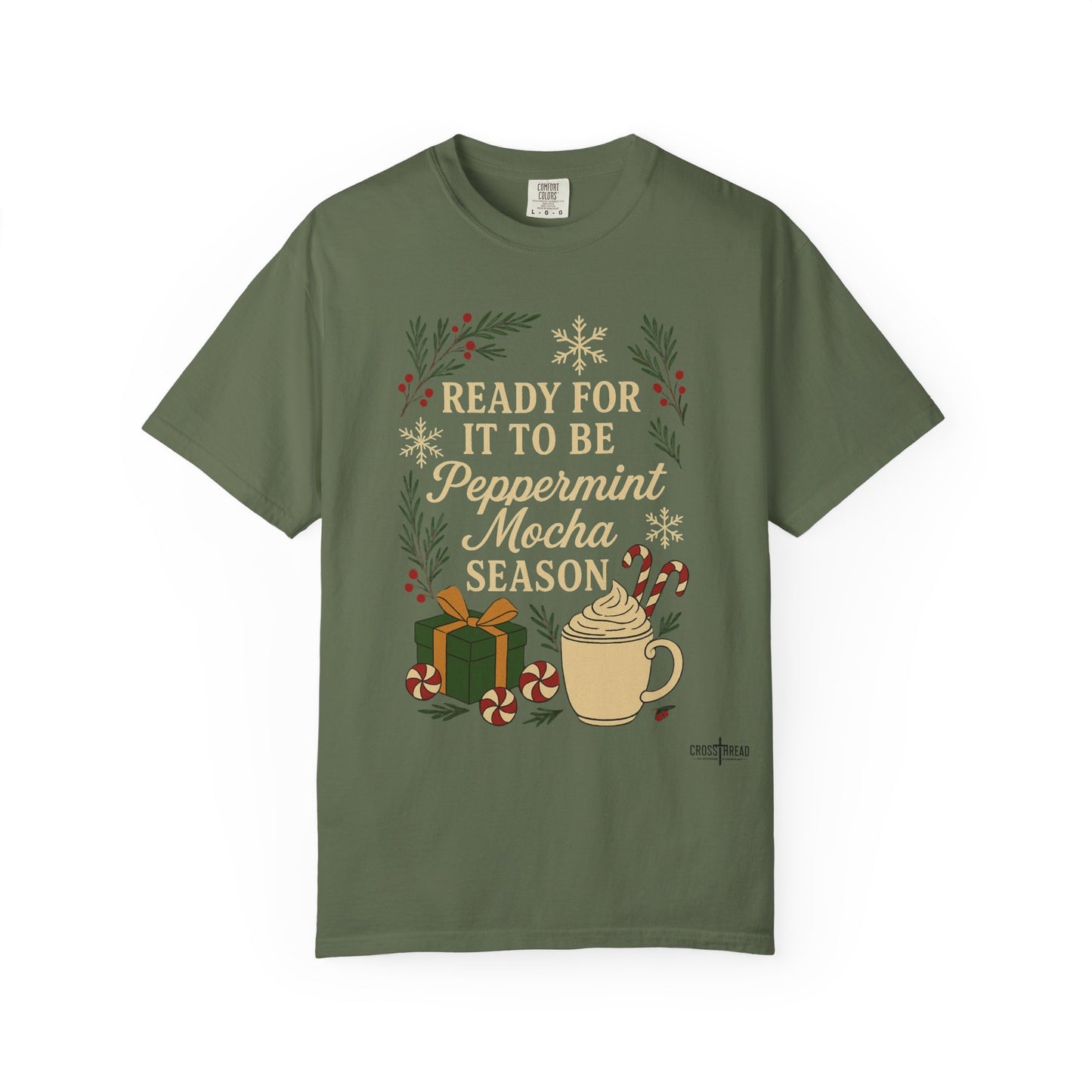 Christmas Peppermint Mocha Comfort Colors T-shirt