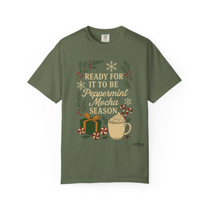 Christmas Peppermint Mocha Comfort Colors T-shirt