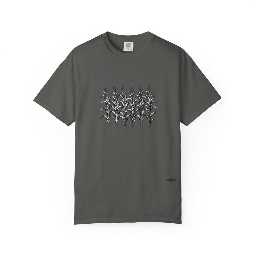 Row of Corn Graphic T-Shirt — Minimal Botanical Farm Tee