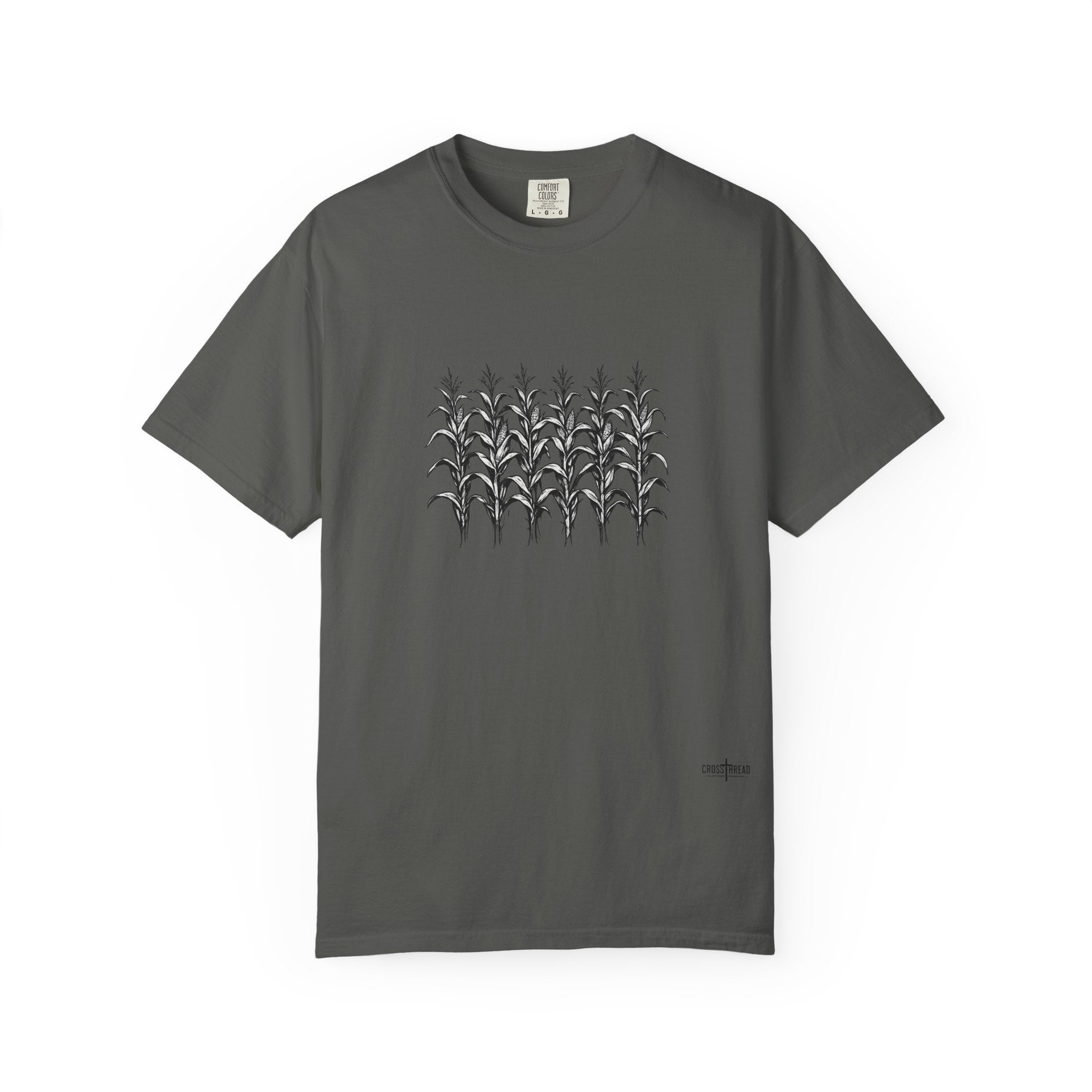 Row of Corn Graphic T-Shirt — Minimal Botanical Farm Tee