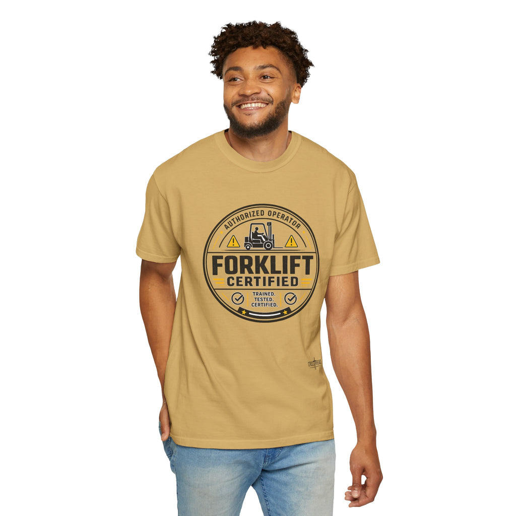 Forklift Certified T-Shirt — Vintage Industrial Graphic Tee