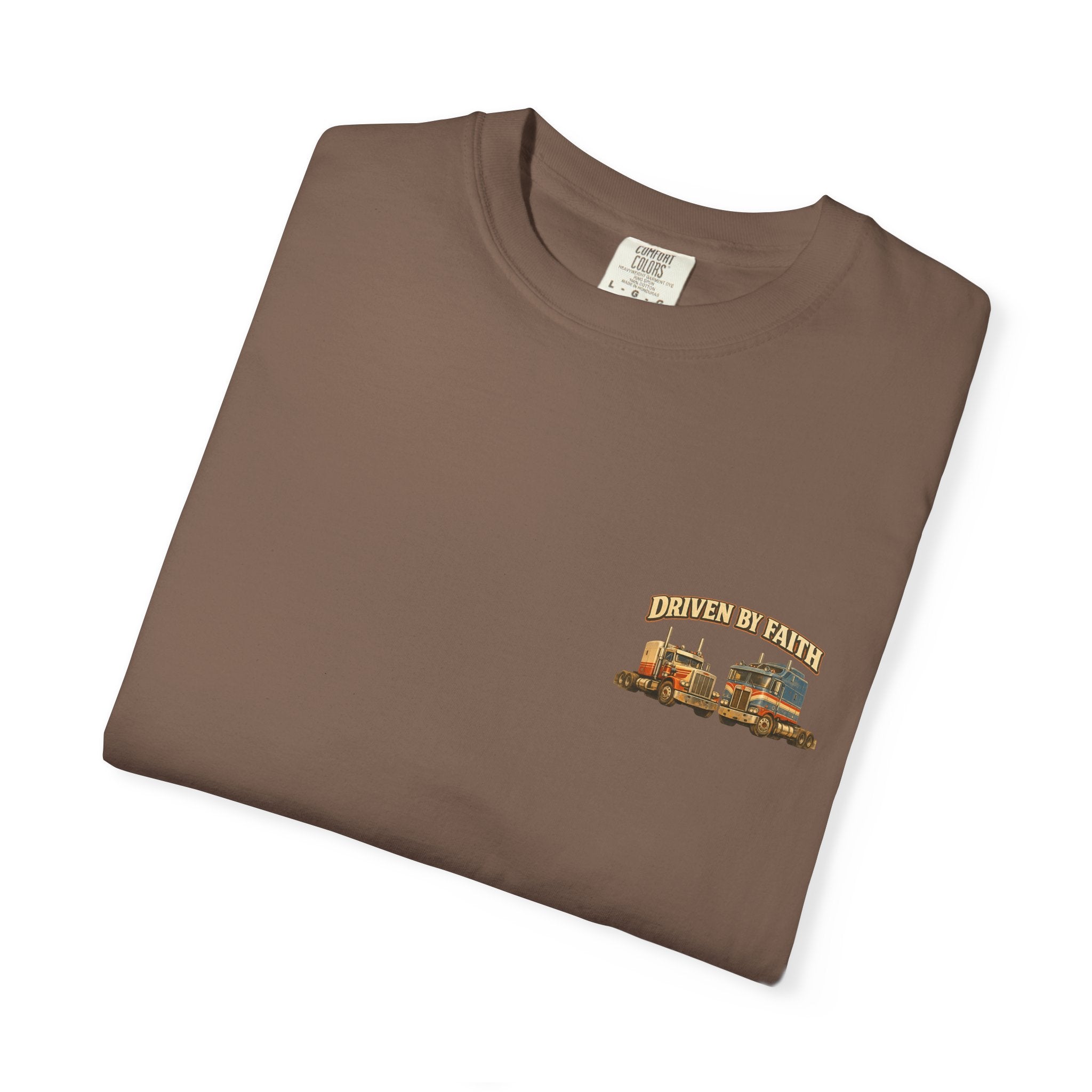 Driven by Faith Vintage Style Trucker T-Shirt