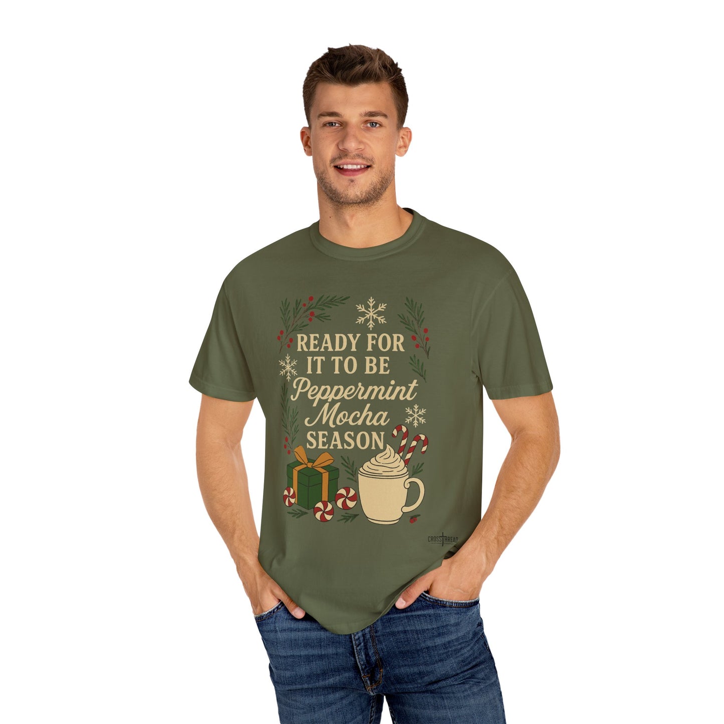 Christmas Peppermint Mocha Comfort Colors T-shirt