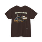 Driven By Faith Truck T-Shirt — 'Jesus Saves' Christian Trucker Tee