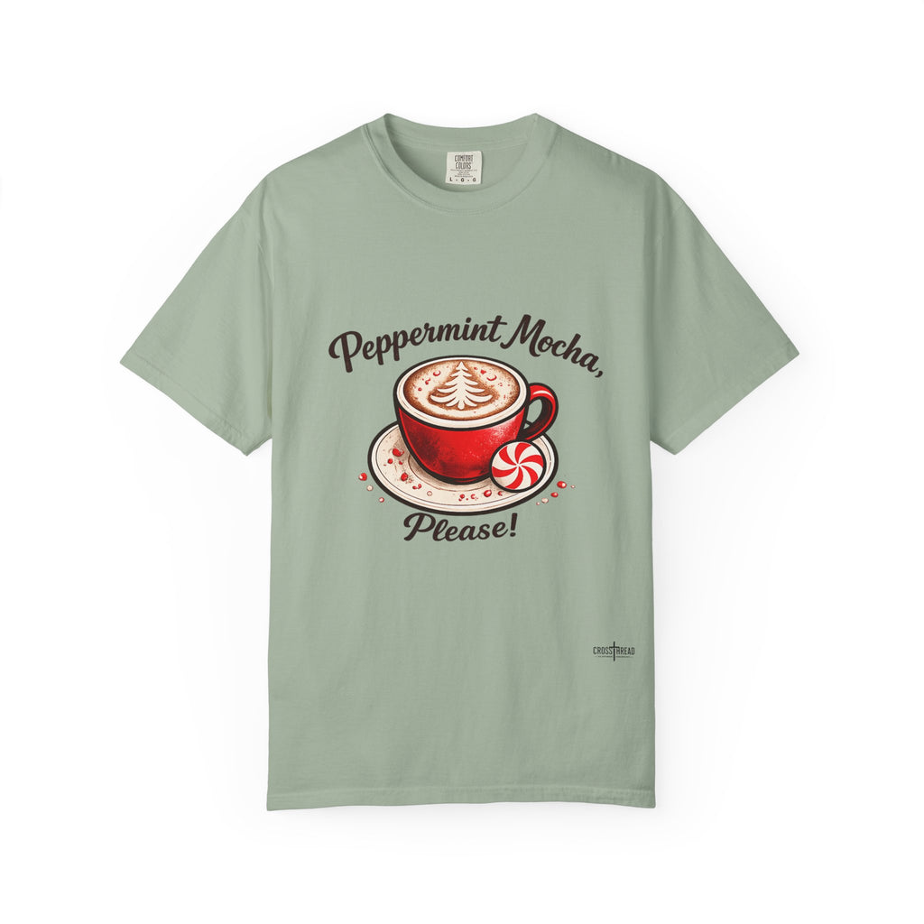 Peppermint Mocha Please Mug — Festive Holiday Coffee Cup T Shirt
