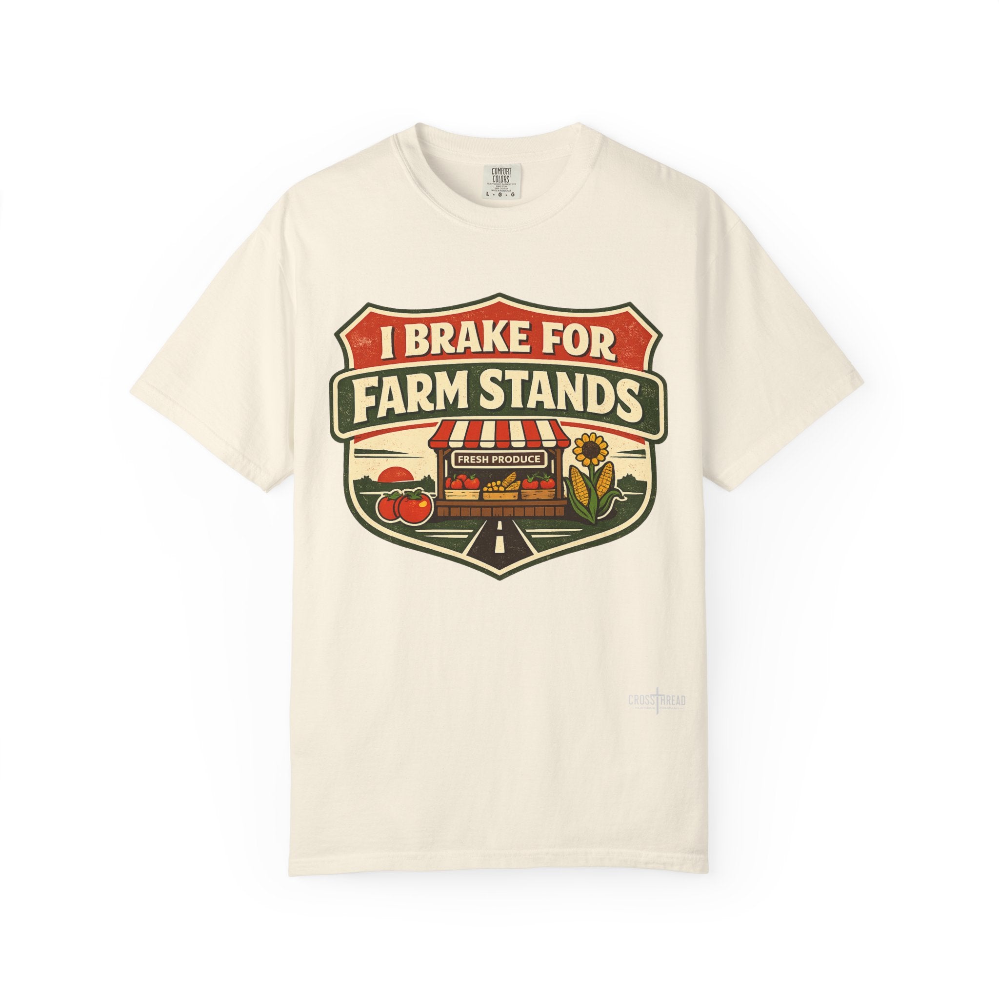 “I Brake for Farm Stands” Vintage Farm Market Tee