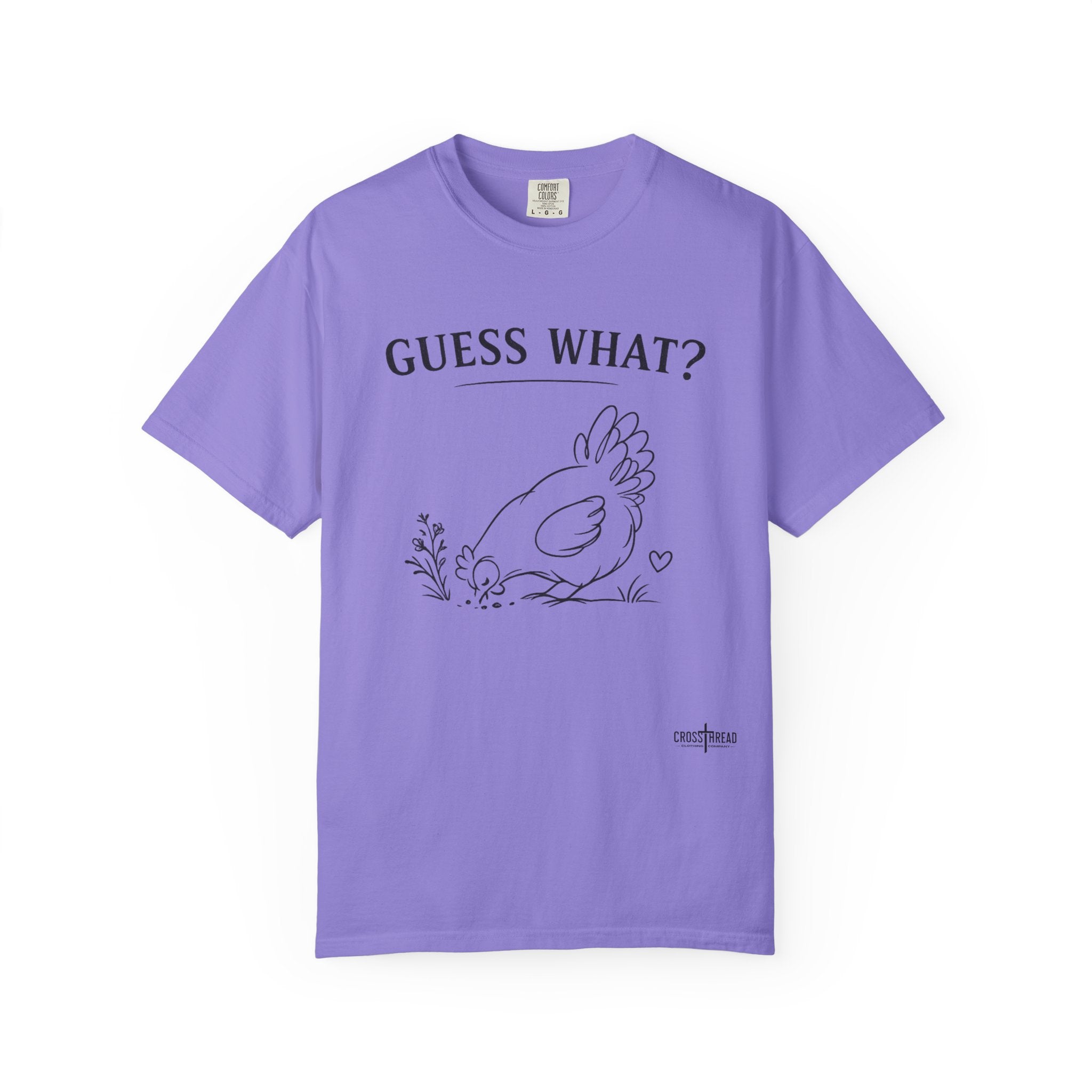 "Guess What?" Chicken Butt Cute Hen Graphic Tee