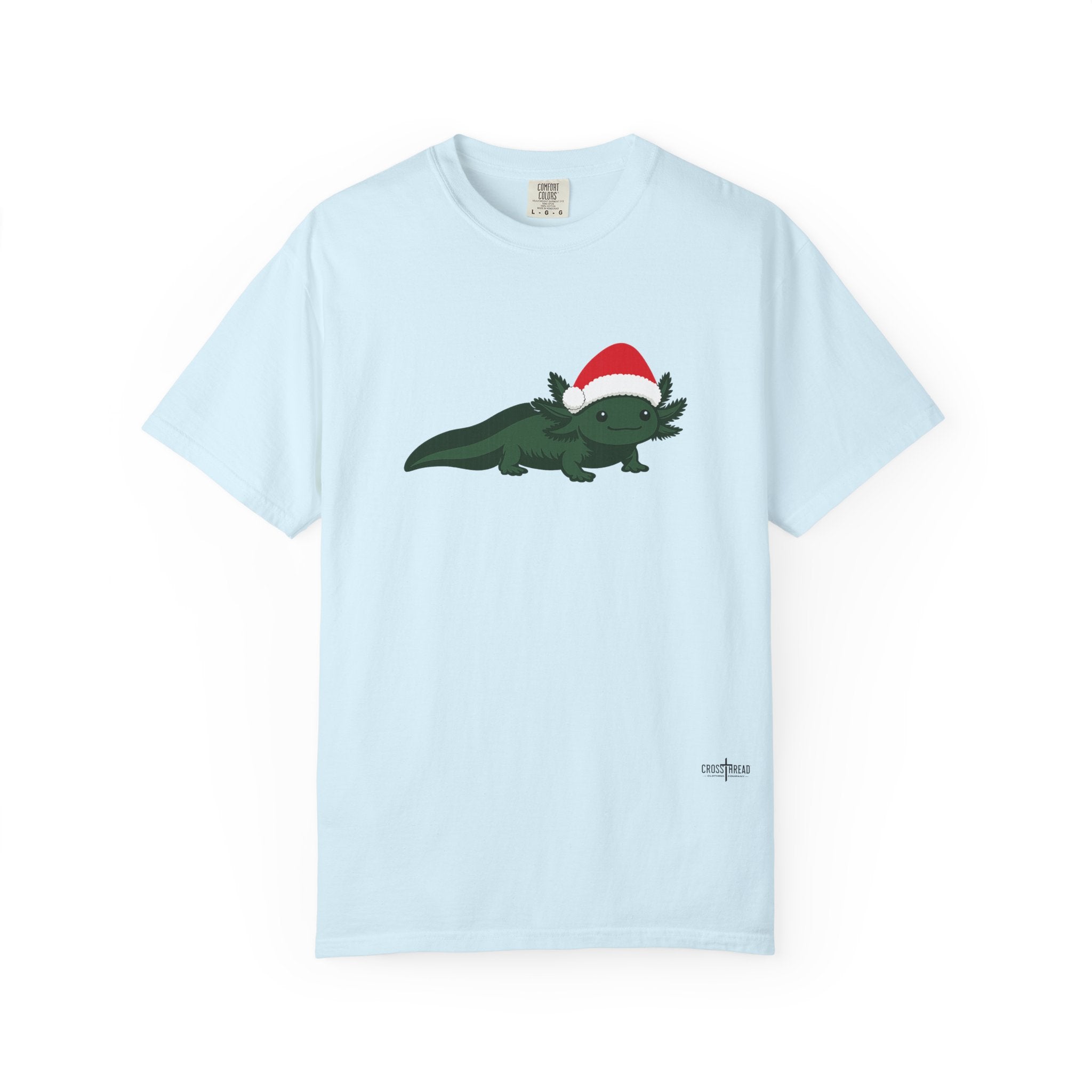 Axolotl Santa Hat Comfort Colors Shirt