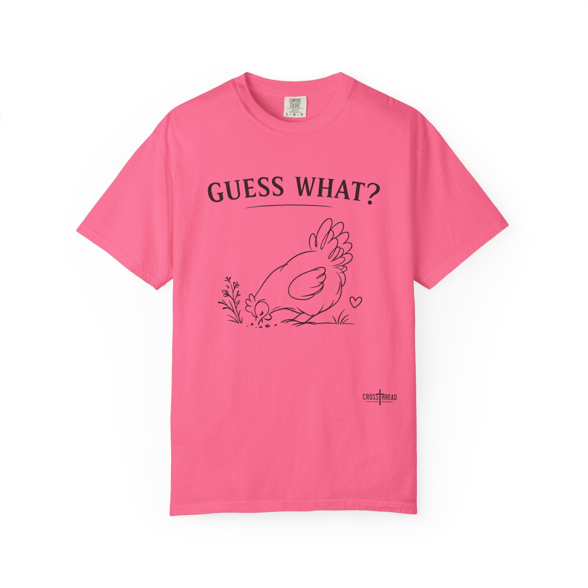 "Guess What?" Chicken Butt Cute Hen Graphic Tee