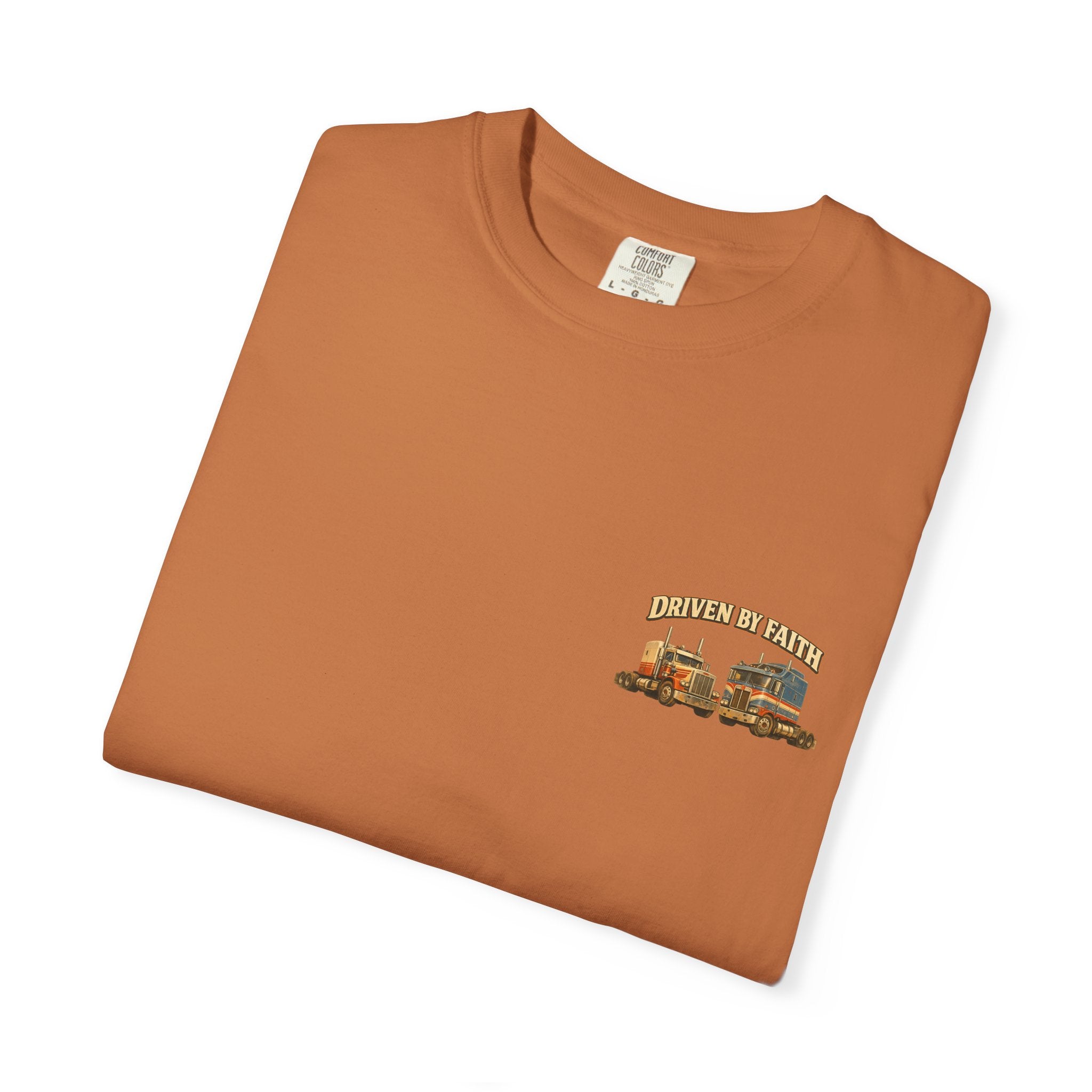 Driven by Faith Vintage Style Trucker T-Shirt