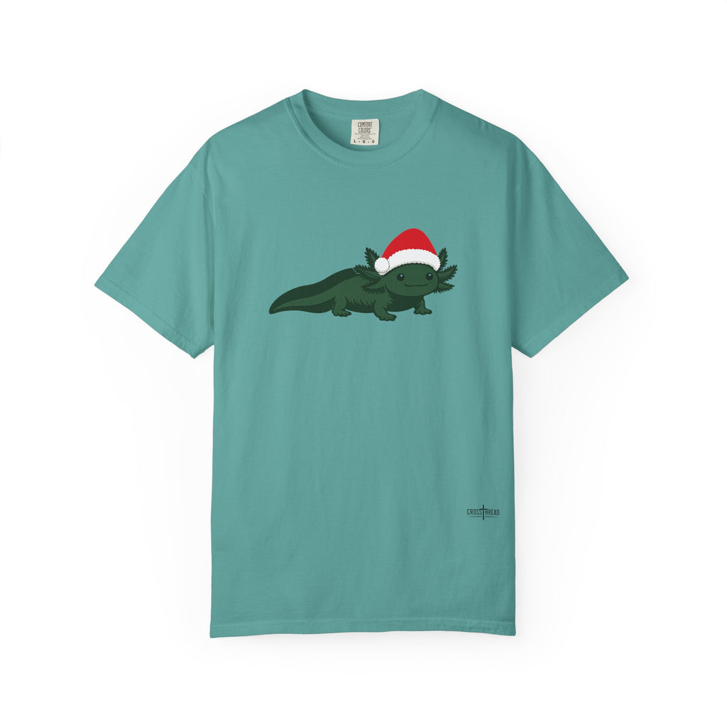 Axolotl Santa Hat Comfort Colors Shirt