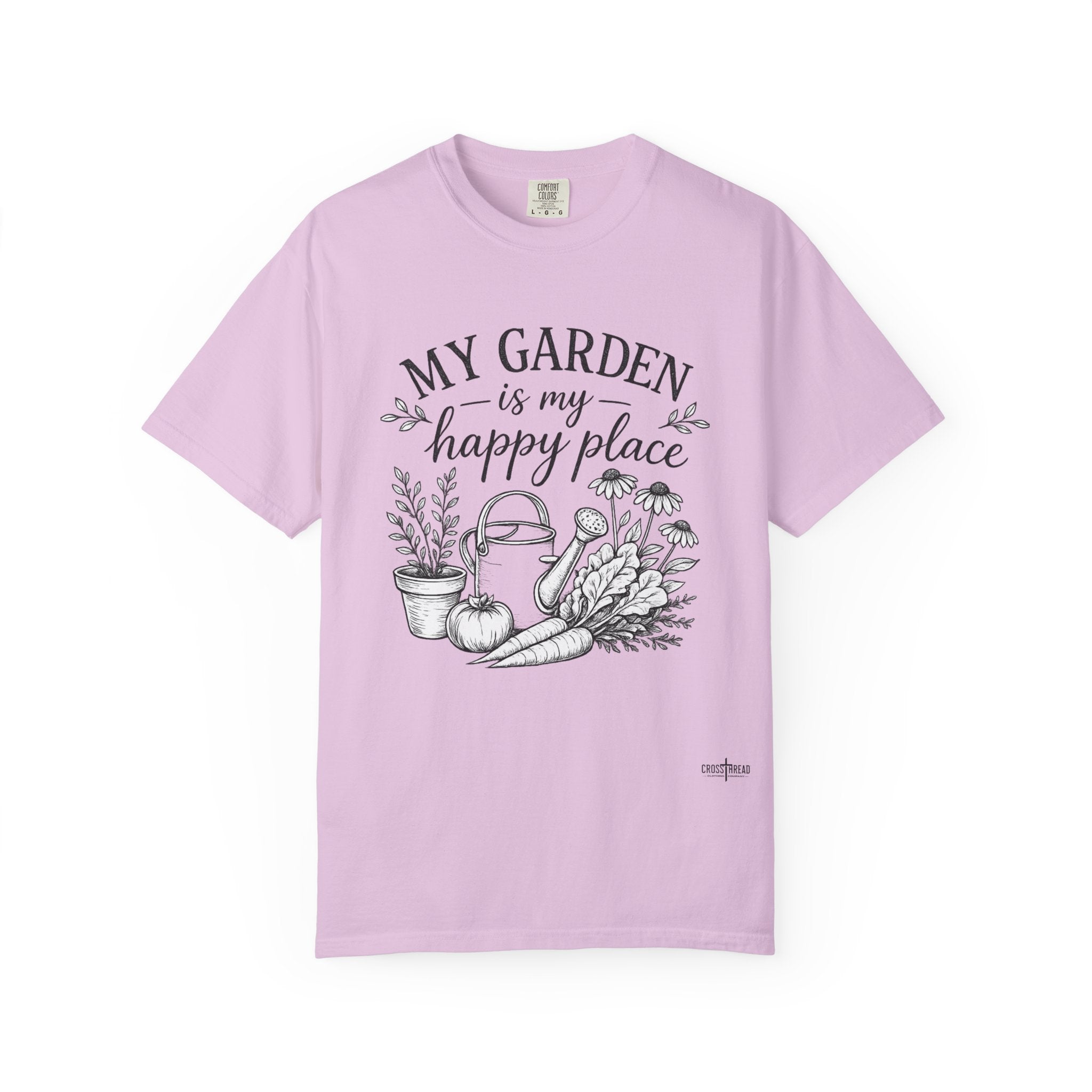 "My Garden is My Happy Place" Premium Comfort Colors T Shirt