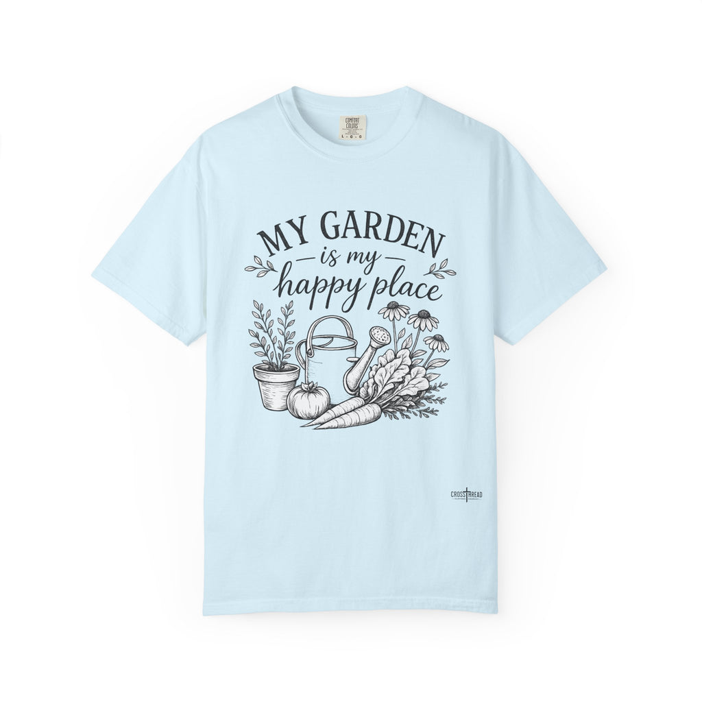 "My Garden is My Happy Place" Premium Comfort Colors T Shirt