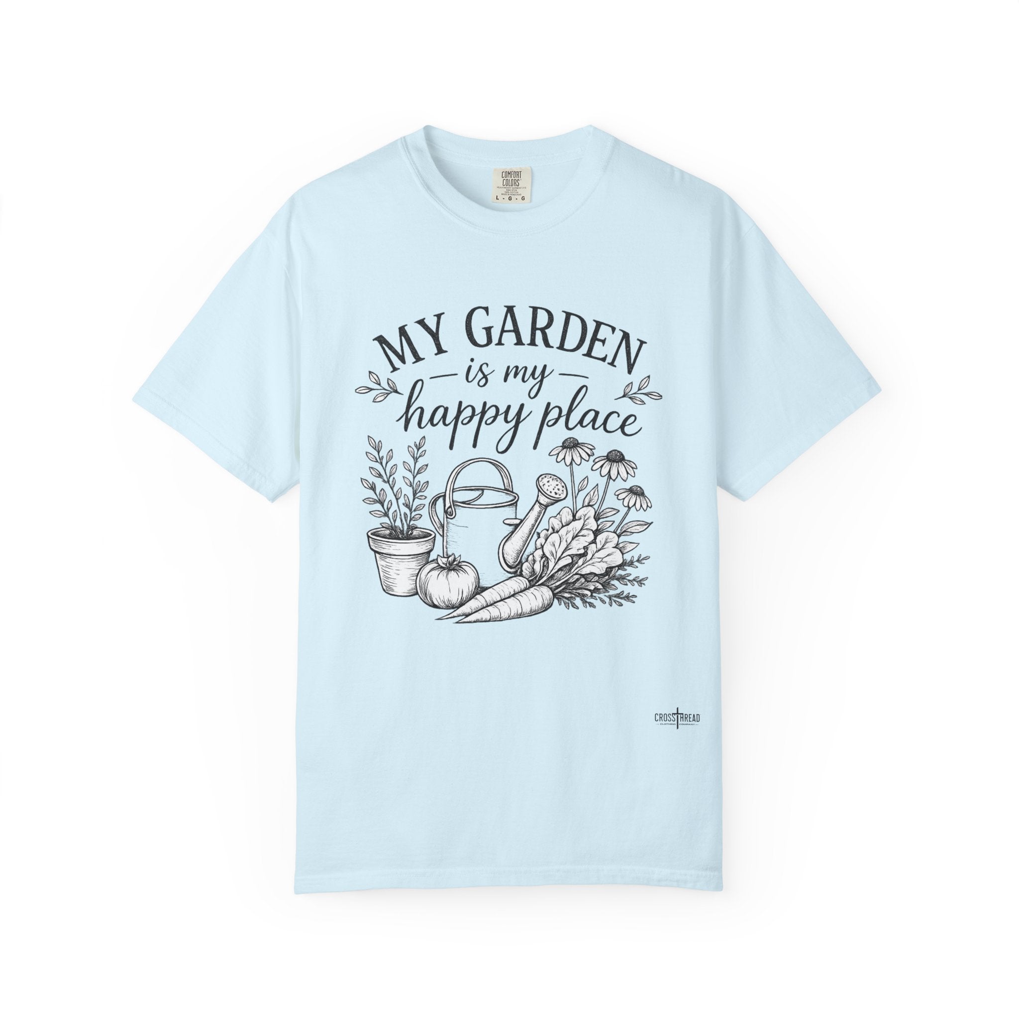 "My Garden is My Happy Place" Premium Comfort Colors T Shirt