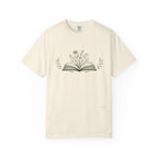 Floral Open Book T-Shirt — Book Lover Reading Tee