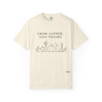 Grow. Gather. Give Thanks. T-Shirt — Garden Harvest Graphic Tee