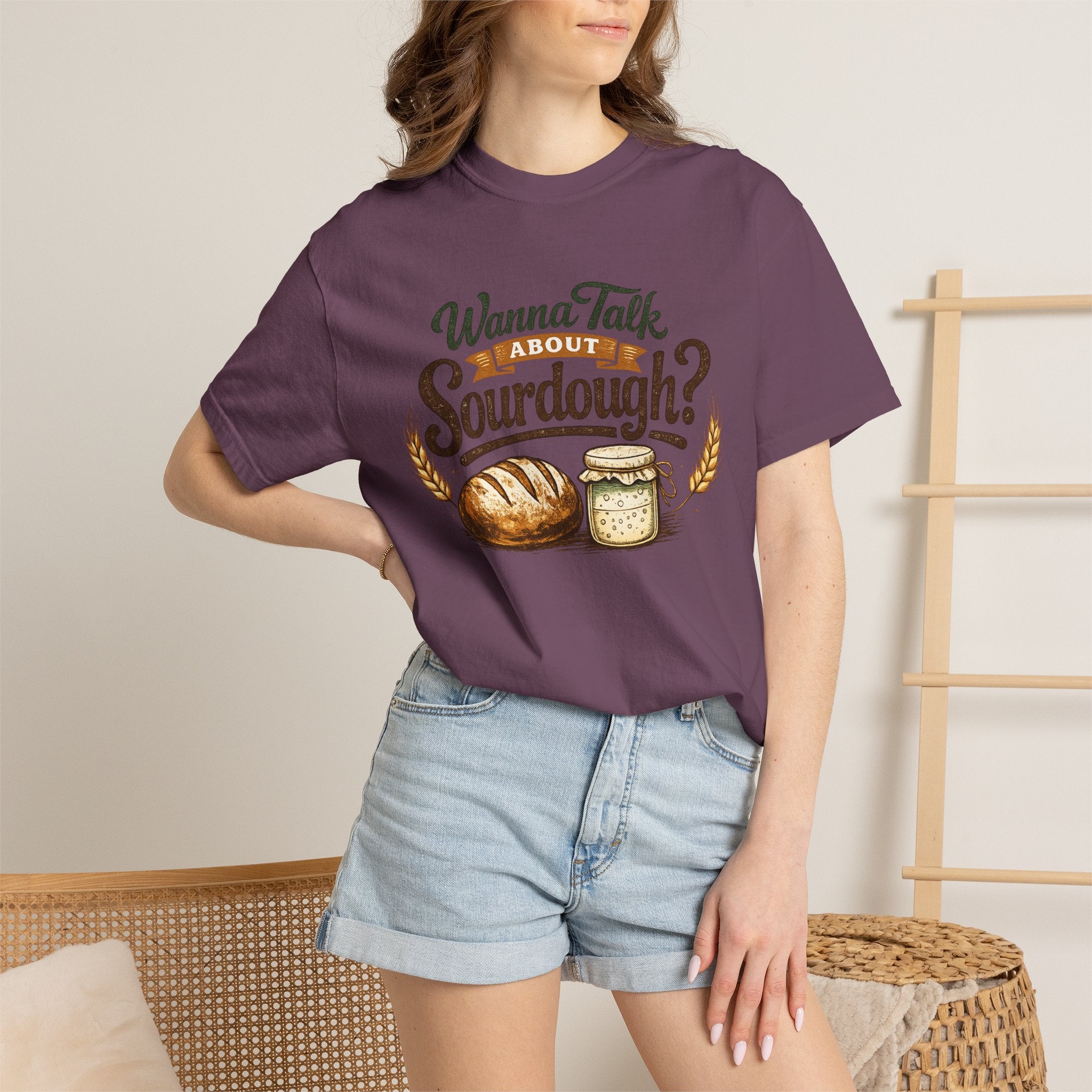 "Wanna Talk About Sourdough?" Bread Baker Tee
