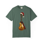 Christmas LP-Style Gold Guitar Comfort Colors Shirt