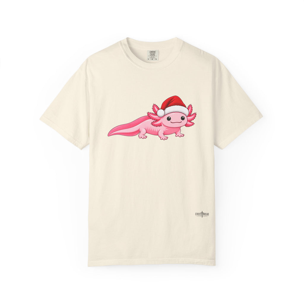 Axolotl Santa Hat Comfort Colors Shirt
