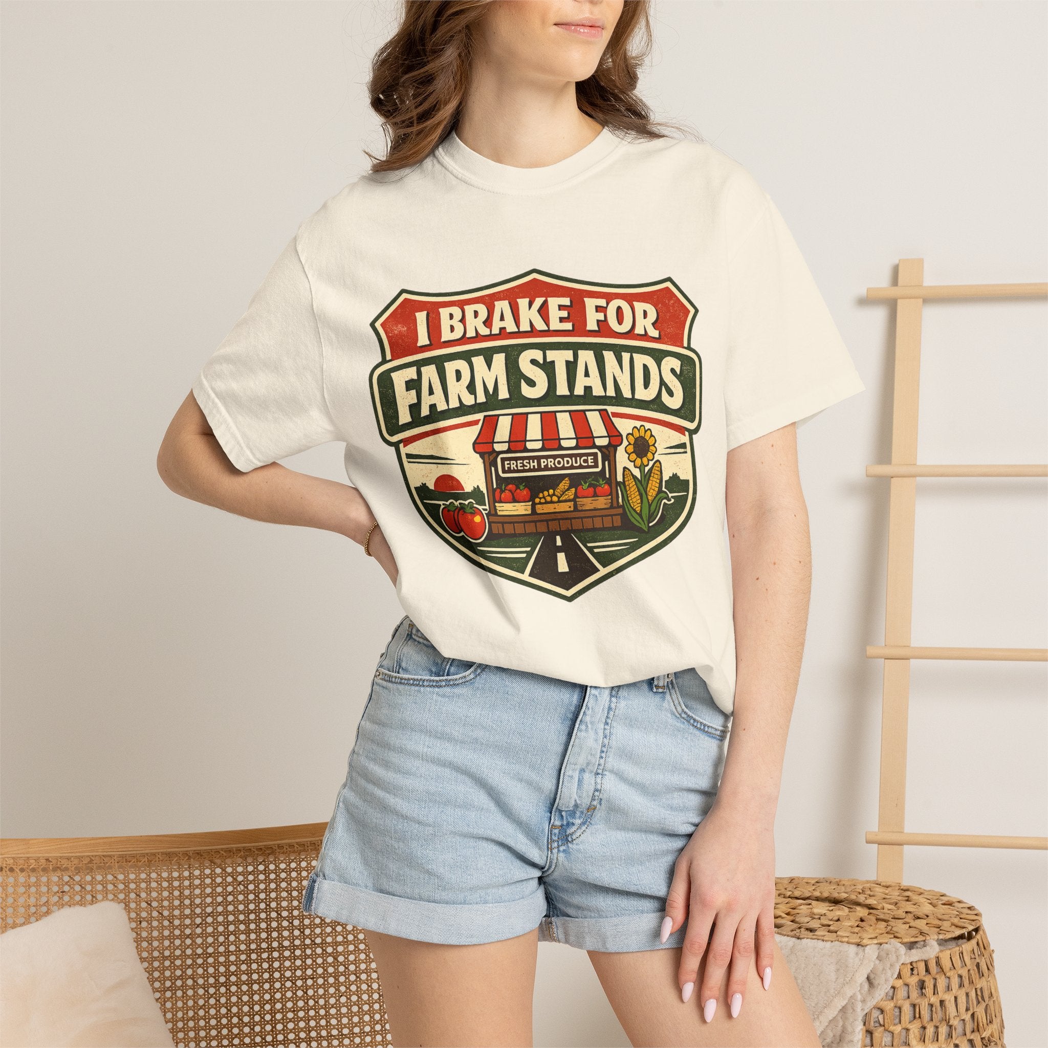 “I Brake for Farm Stands” Vintage Farm Market Tee