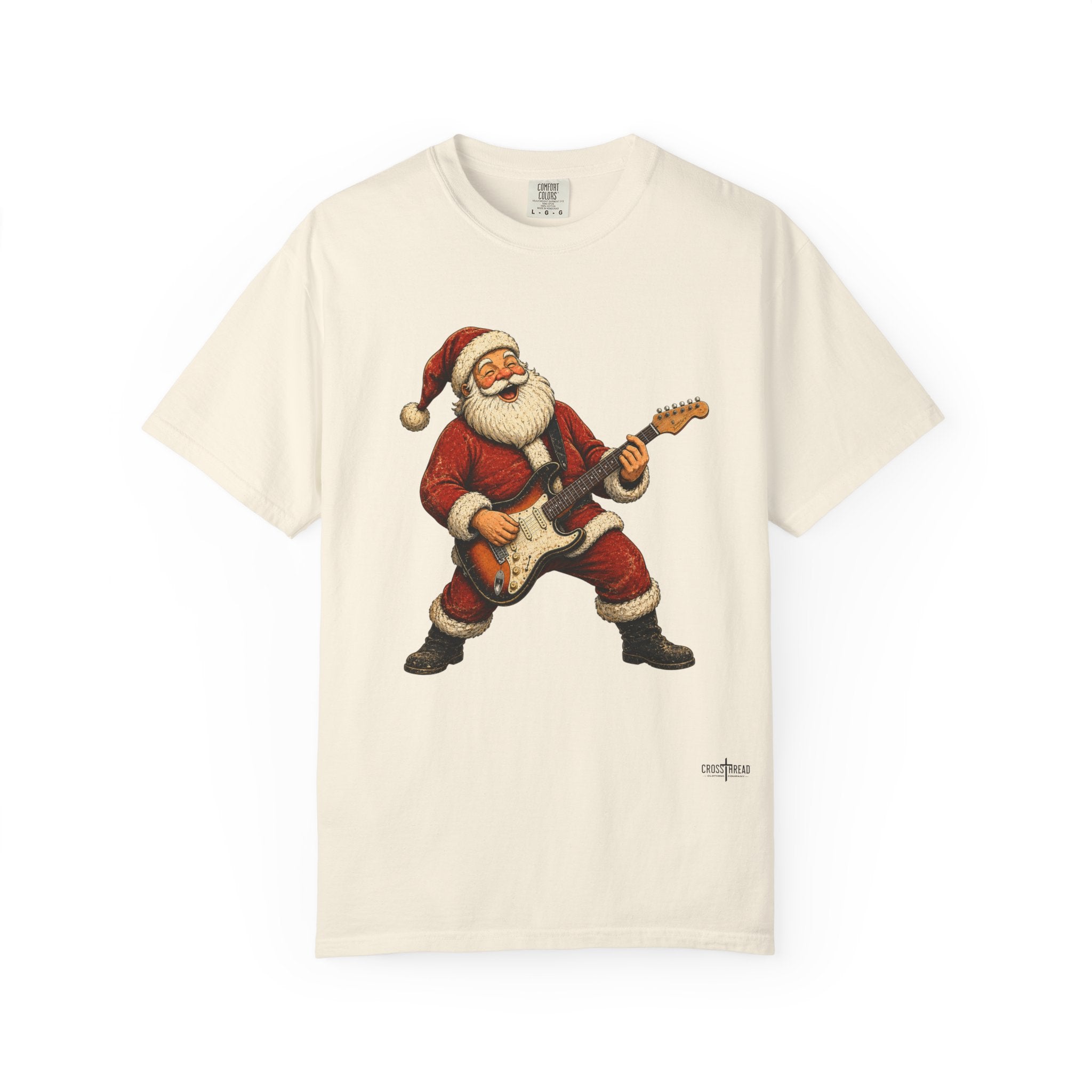 Santa S-Style Guitar Comfort Colors Shirt