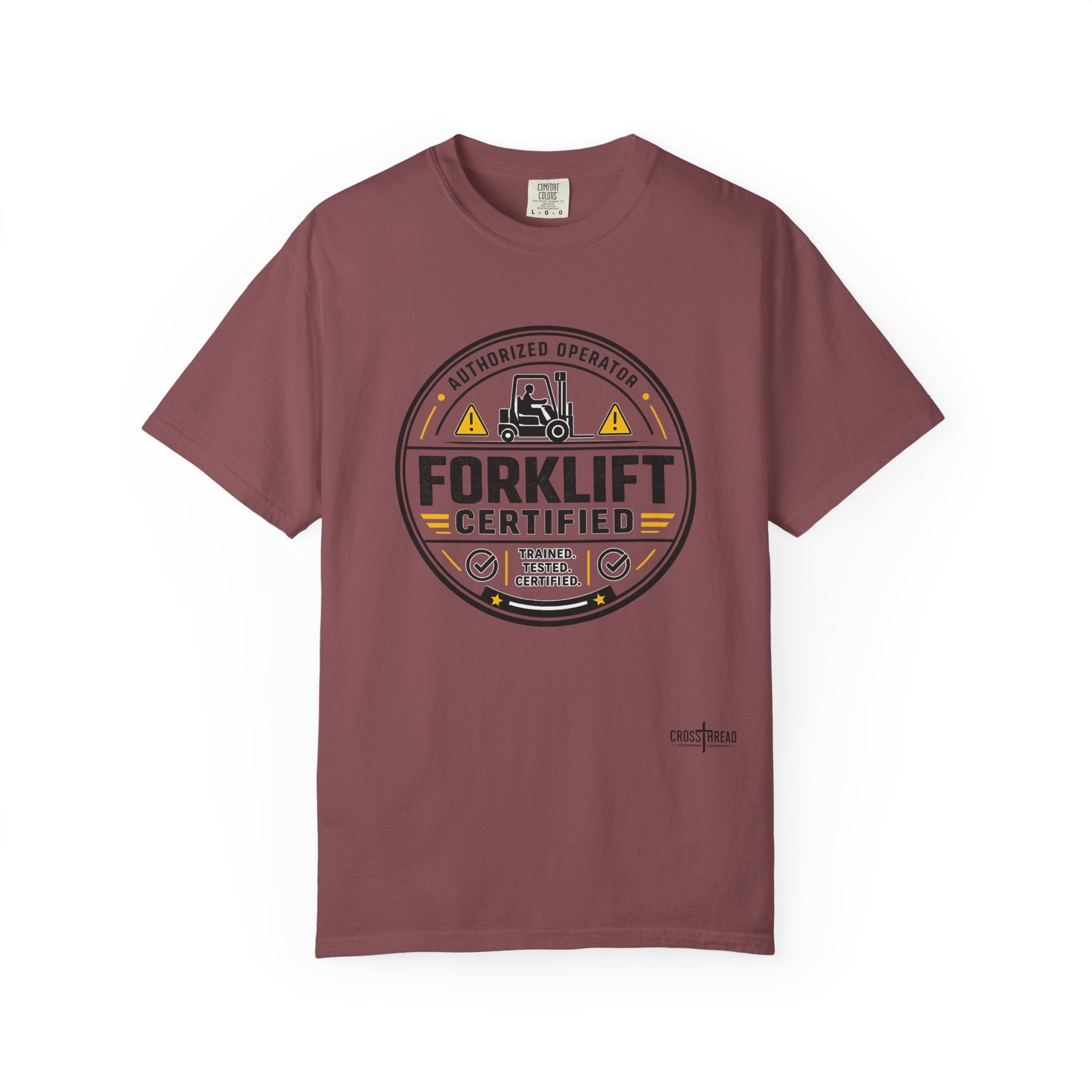 Forklift Certified T-Shirt — Vintage Industrial Graphic Tee