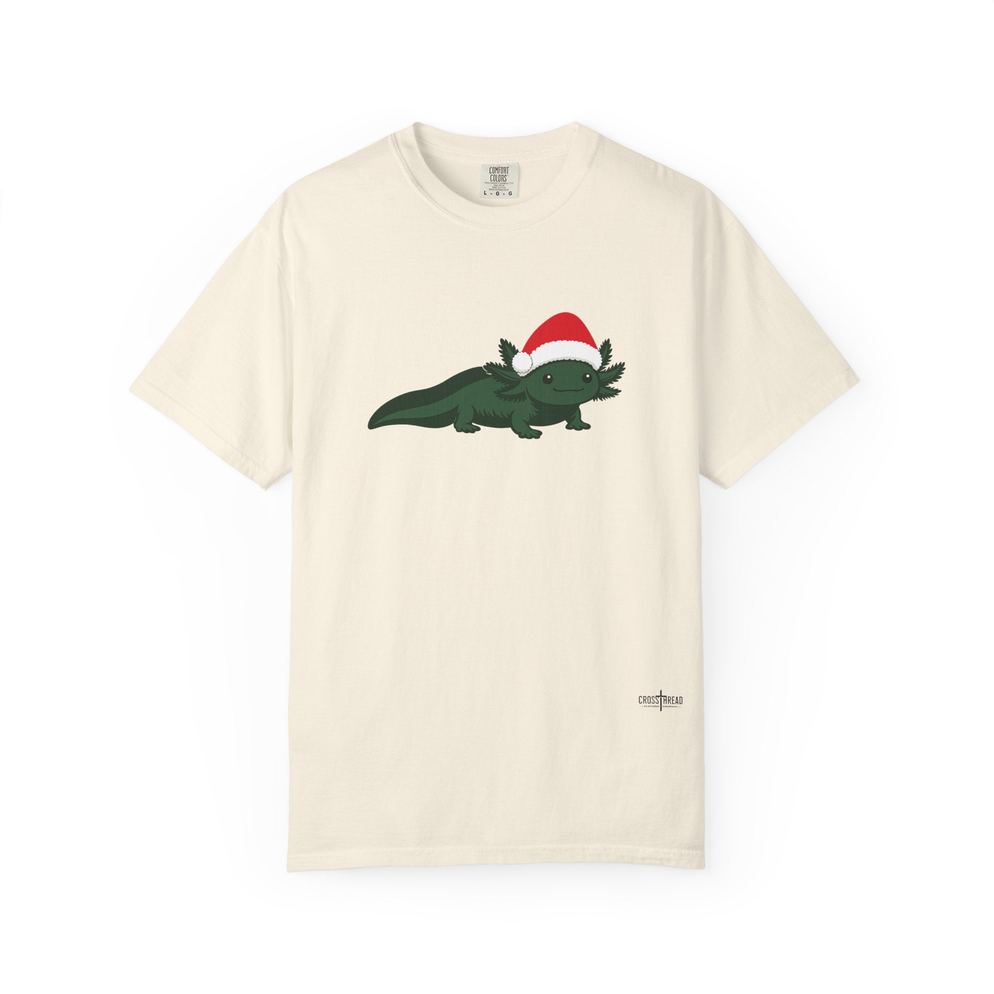 Axolotl Santa Hat Comfort Colors Shirt