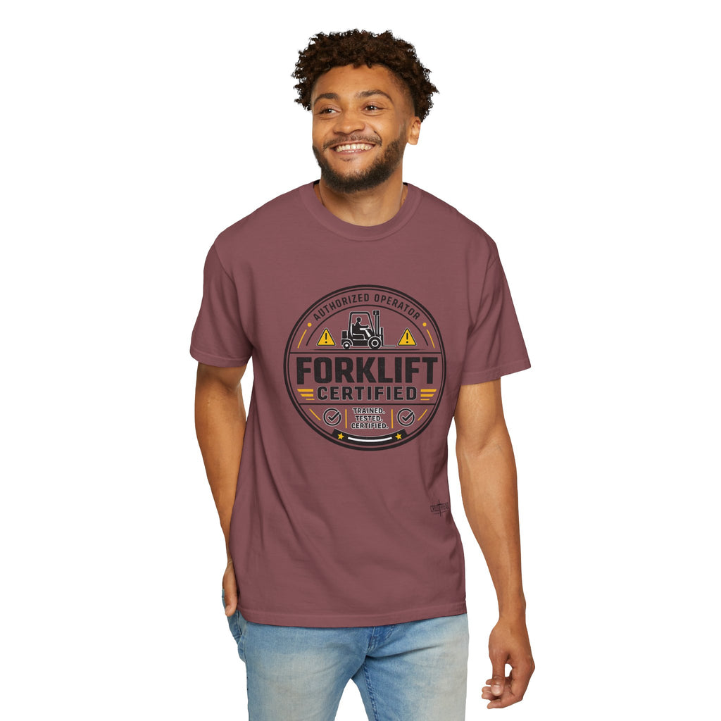 Forklift Certified T-Shirt — Vintage Industrial Graphic Tee