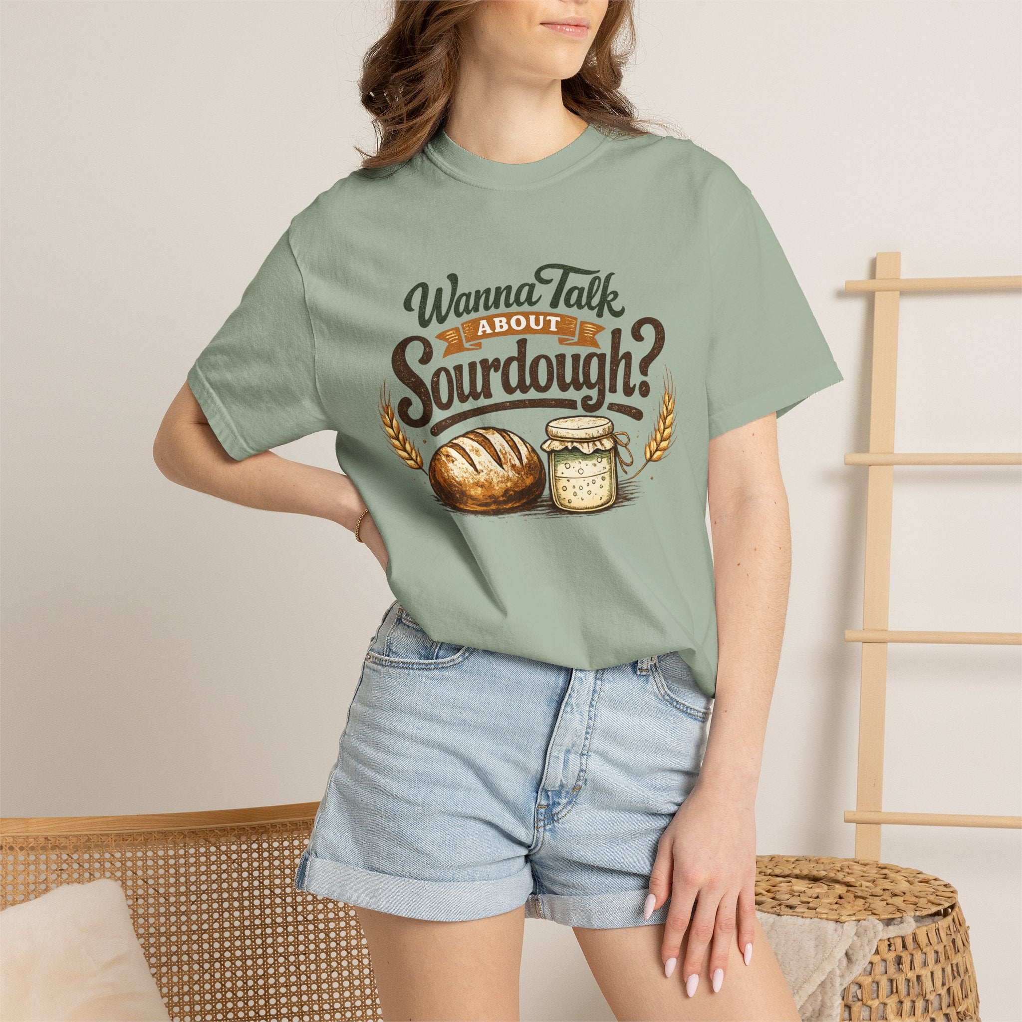 "Wanna Talk About Sourdough?" Bread Baker Tee