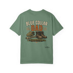 Blue Collar Dad T-Shirt — Vintage Work Gloves and Boots Design