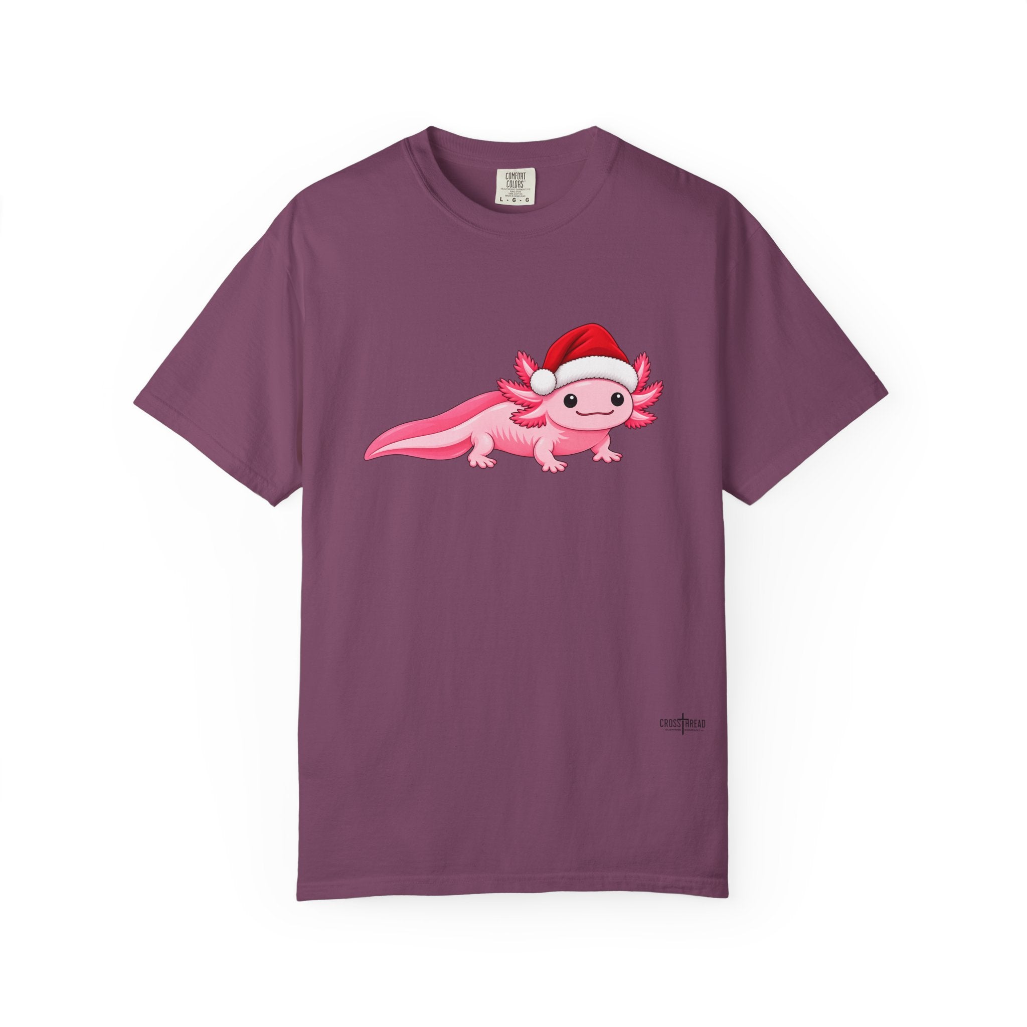 Axolotl Santa Hat Comfort Colors Shirt
