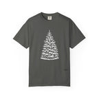 Snowy Christmas Tree Comfort Colors T-Shirt