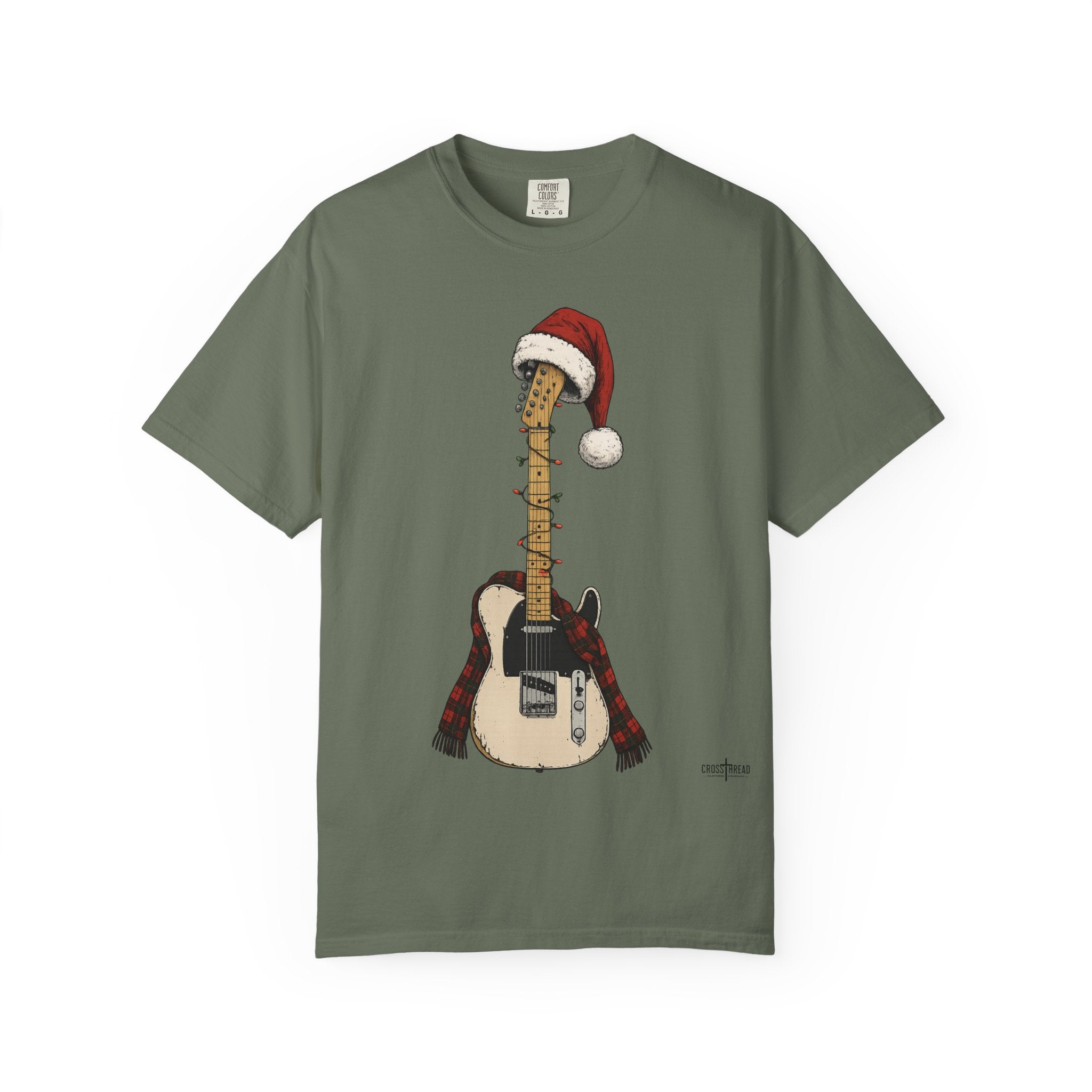 Christmas T-Style Guitar Comfort Colors Shirt
