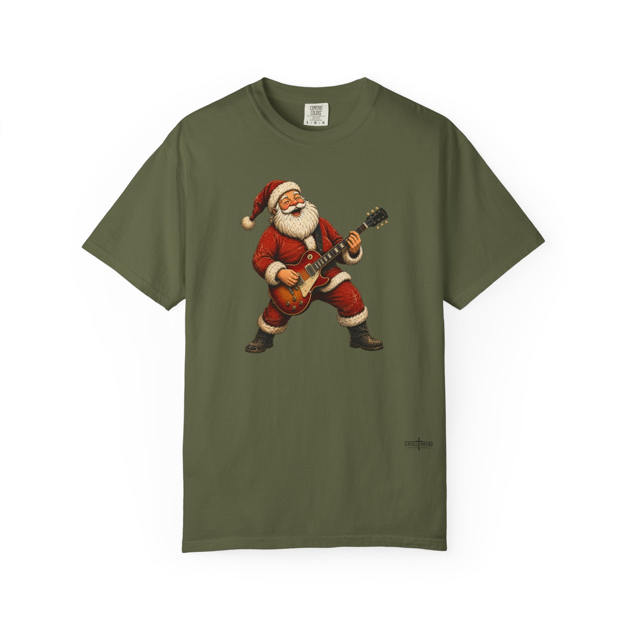 Santa LP-Style Guitar Comfort Colors Shirt