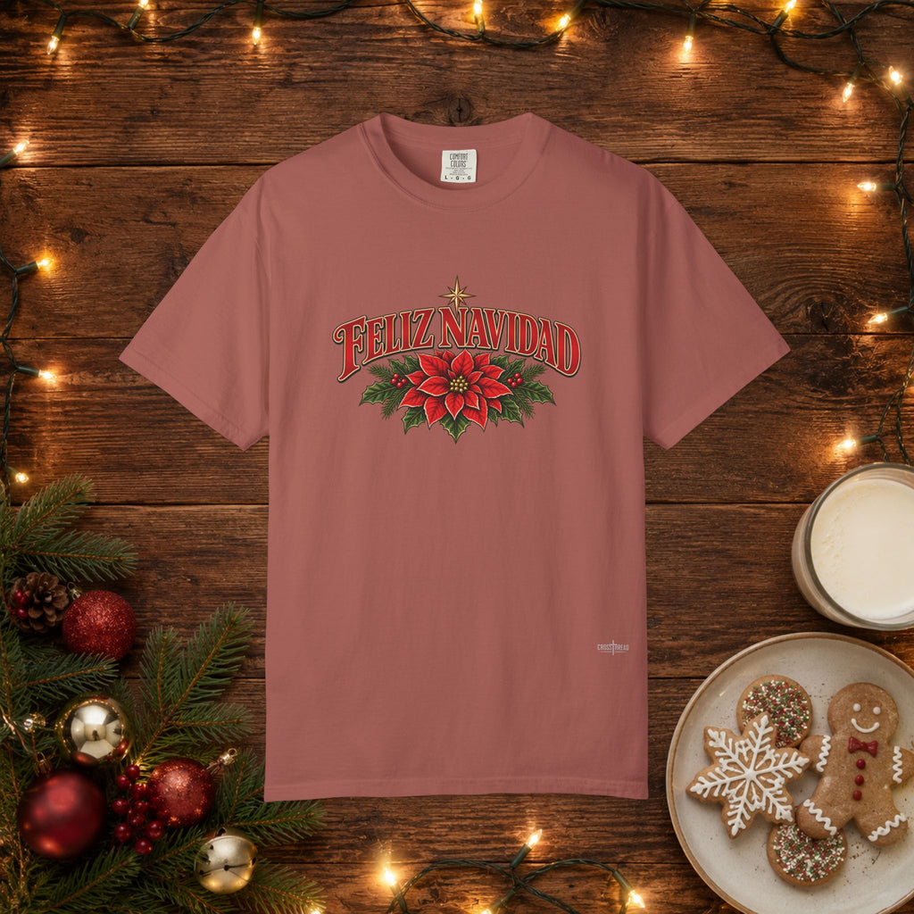 Feliz Navidad Comfort Colors T-Shirt