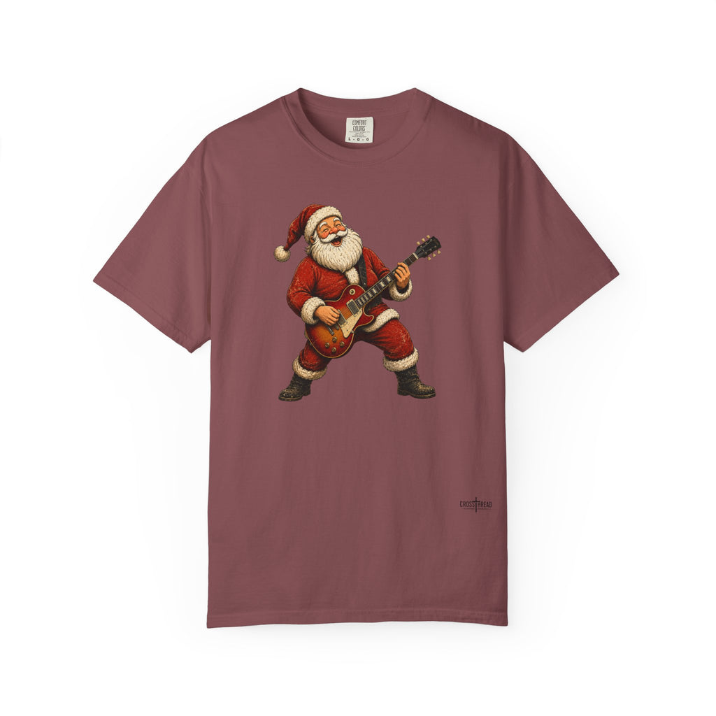Santa LP-Style Guitar Comfort Colors Shirt